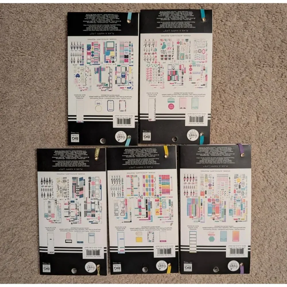 Happy Planner Accessory Book Bundle (5) Planner Girl Stickers MAMBI